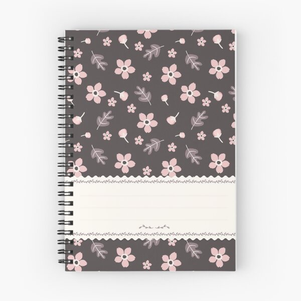 Item preview, Pretty Flowers Pattern Spiral Book with Name Slip (Pretty Flowers Pattern Spiral Notebook with Name Slip) designed and sold by Mushrankhan.