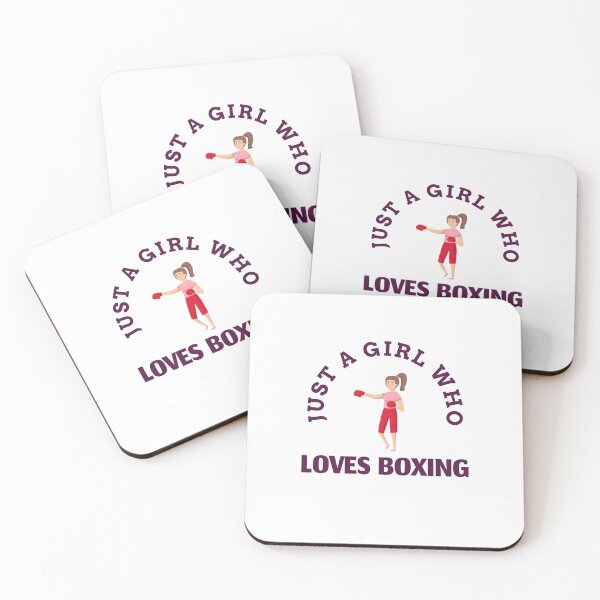 Item preview,   Just a Girl Who Loves Boxing designed and sold by TeesKeeper.