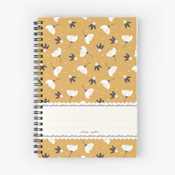 Item preview, Pretty Flowers Pattern Spiral Book with Name Slip (Pretty Flowers Pattern Spiral Notebook with Name Slip) designed and sold by Mushrankhan.