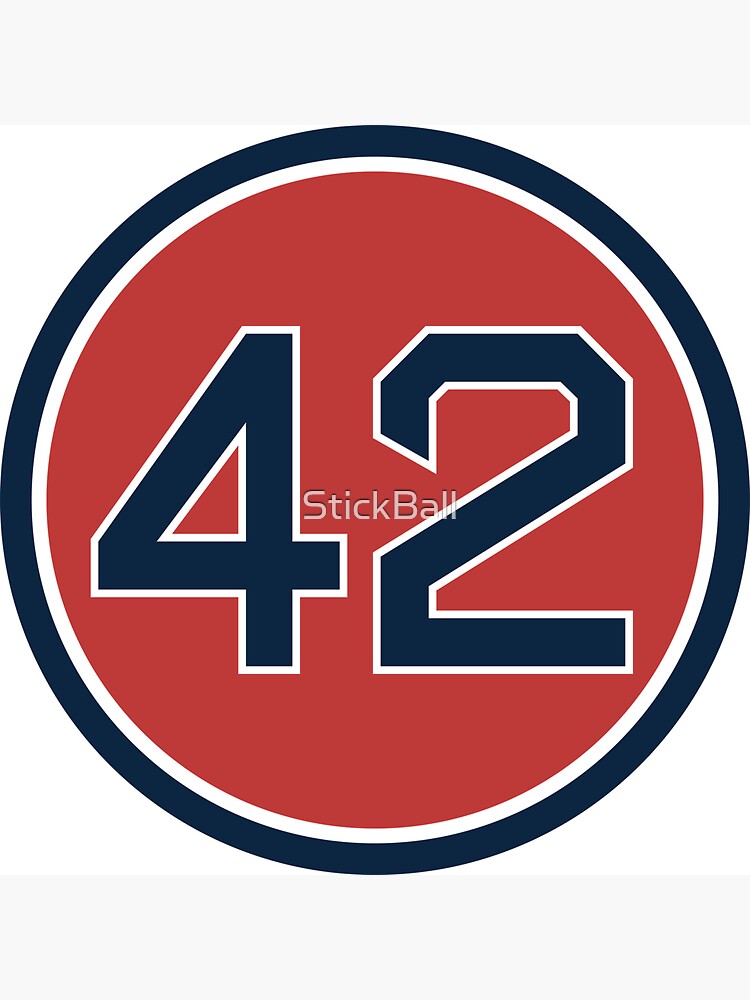 Mo Vaughn 42 Jersey Number Magnet for Sale by StickBall Redbubble