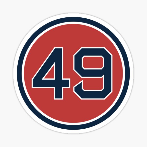 Tim Wakefield #49 Jersey Number Sticker for Sale by StickBall