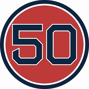 Mookie Betts #50 Jersey Number Sticker for Sale by StickBall