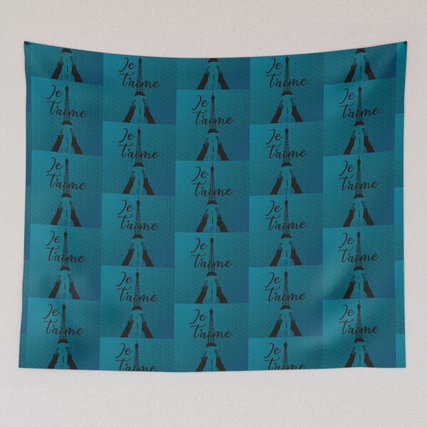 Item preview, “Je T’aime” Paris in Turquoise February designed and sold by PawsitiveMum.