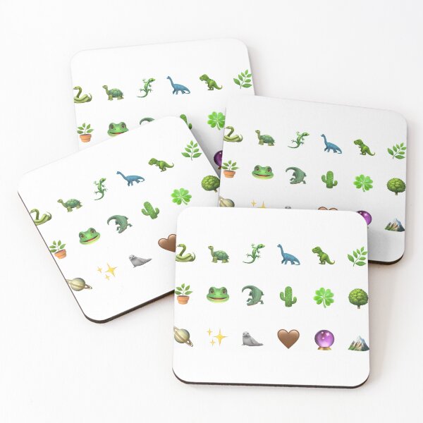 Item preview, Cute Green Emoji Sticker Magnet page  designed and sold by elaynafk-.