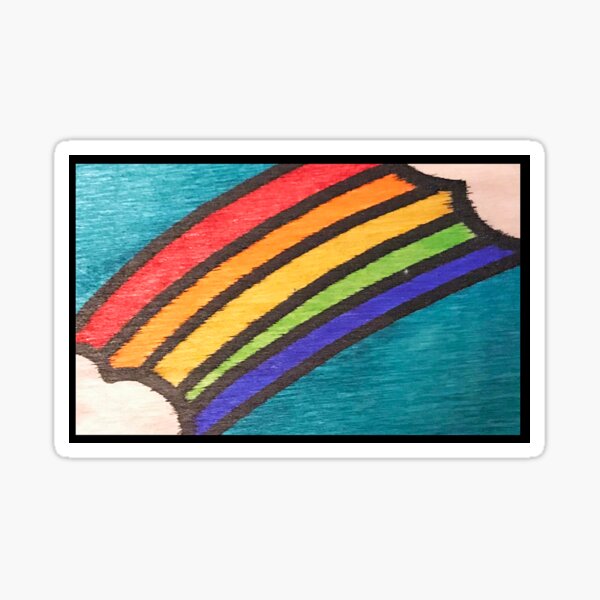 Aperçu de l'œuvre Morceau arc-en-ciel n°2 créée et vendue par ErinBrieArt.
