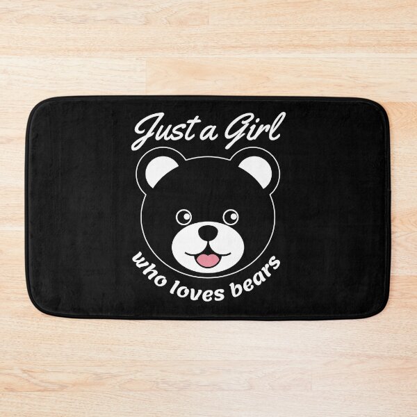 Item preview, Just a Girl Who Loves Bears - Black Teddy Bear designed and sold by AnyLeck.
