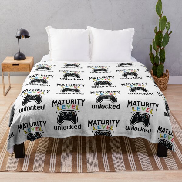 Item preview, Maturity Level Unlocked - Funny Mature Gaming Saying designed and sold by Scratches Tees.