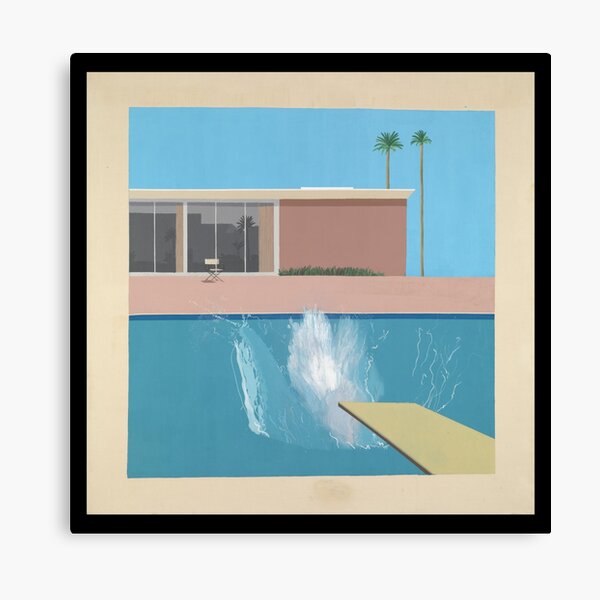 david hockney a bigger splash Canvas Print