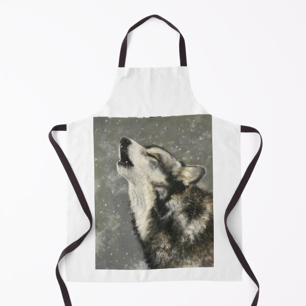 Aperçu de l'œuvre Entendre l'appel - Howling Wolf, Original wolf art créée et vendue par Artdesrapides.