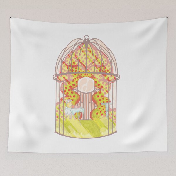 Item preview, flora garden lantern illustration  designed and sold by crizzysketch.