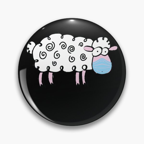 Item preview, Masked sheep Mask, cute sheep wearing mask designed and sold by Pattycool.