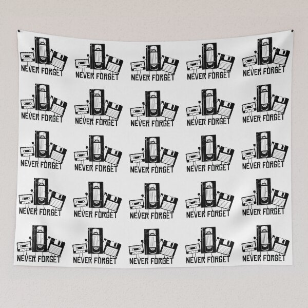Item preview, Retro Vintage Cassette VHS Floppy Disk Never Forget designed and sold by TeesByMark.