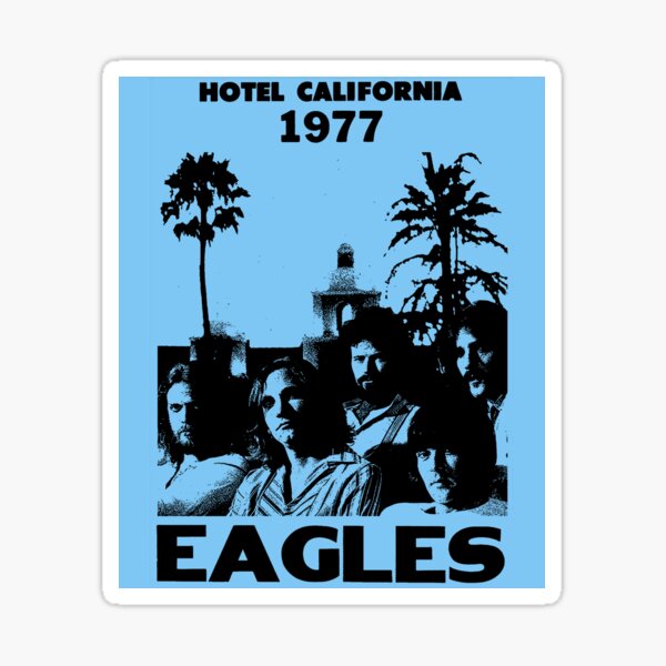 Hotel California Stickers Redbubble - hotel california roblox id