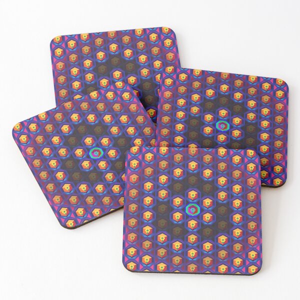 Item preview, Entheogen Container (large tiles) psychedelic geometric pattern designed and sold by Design--Spore.