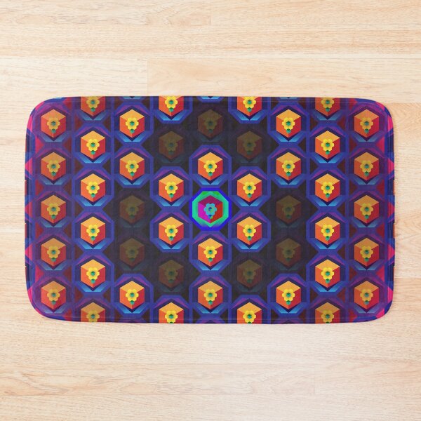 Item preview, Entheogen Container (large tiles) psychedelic geometric pattern designed and sold by Design--Spore.