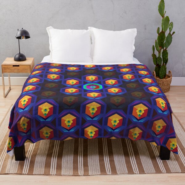Item preview, Entheogen Container (large tiles) psychedelic geometric pattern designed and sold by Design--Spore.