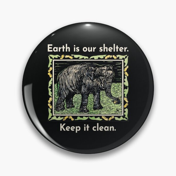 Item preview, Save the Earth - Elephant with Bottle (Olifant met fles) by Theo van Hoytema designed and sold by Magic-Moon.