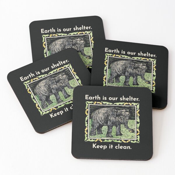 Item preview, Save the Earth - Elephant with Bottle (Olifant met fles) by Theo van Hoytema designed and sold by Magic-Moon.