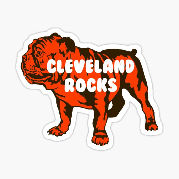 Item preview, Cleveland Rocks Bulldog designed and sold by ScapegoatPrints.