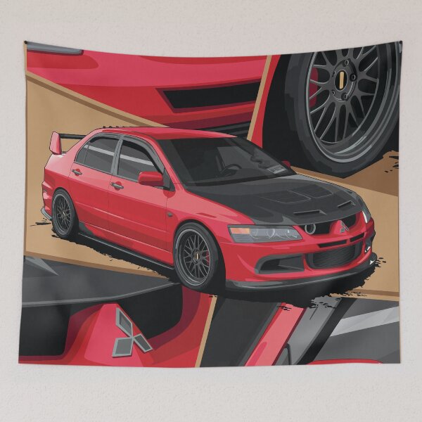 Aperçu de l'œuvre Dessin de Lancer Evolution VIII créée et vendue par Ajie Negara.