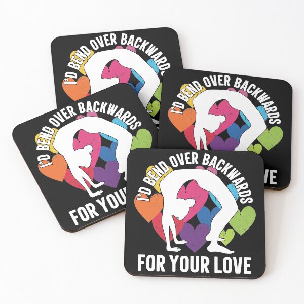 Item preview, I'd Bend Over Backwards For Your Love | Yoga Valentine designed and sold by GravitiTees.