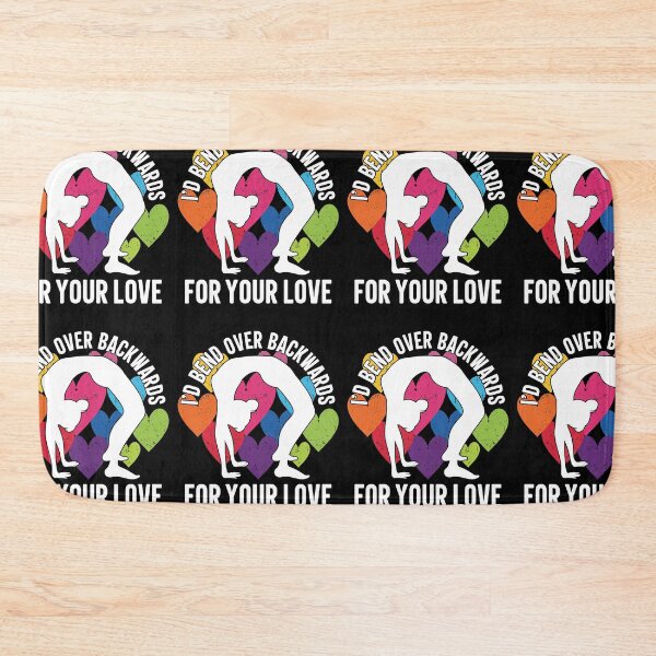 Item preview, I'd Bend Over Backwards For Your Love | Yoga Valentine designed and sold by GravitiTees.