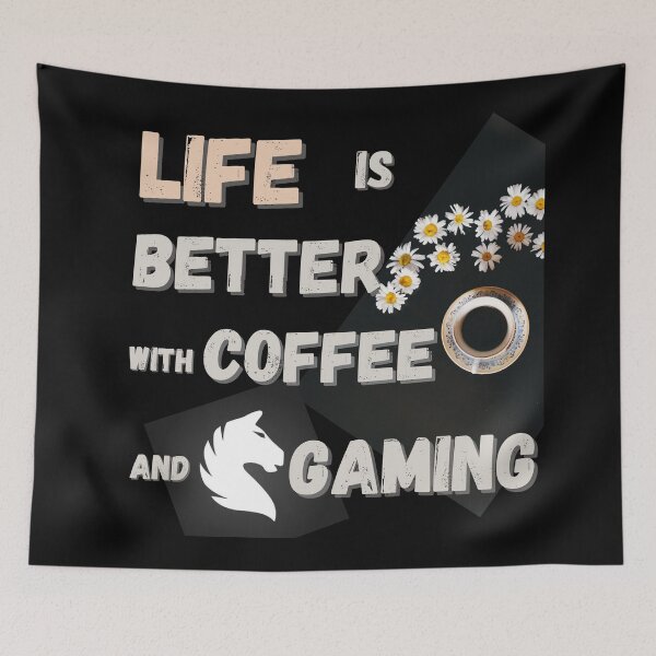 Item preview, Life is Better With Coffee And Gaming designed and sold by Lar888.