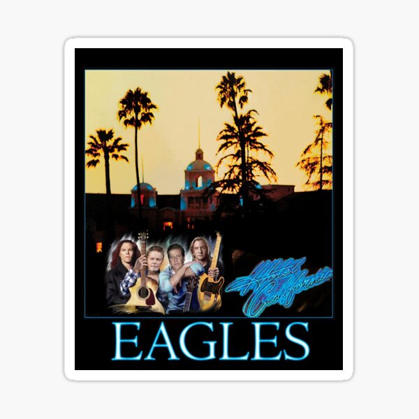 Hotel California Vintage Rock Band 1977 Sticker