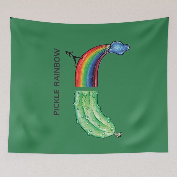 Item preview, PICKLE RAINBOW by FrankenDuo eucalyptus green designed and sold by FrankenDuo.