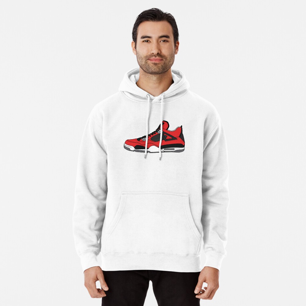 Hoodie with jordan shoes best sale on it