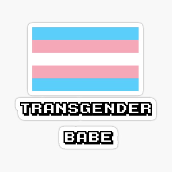 "Transgender Babe" Sticker For Sale By Pastelmemer | Redbubble