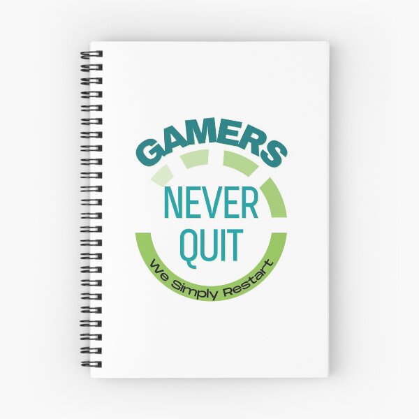 Item preview, Gamers Never Quit, We Simply Restart designed and sold by springbloomb.