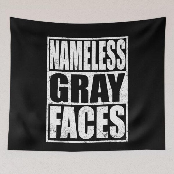 Item preview, NAMELESS GRAY FACES VINTAGE designed and sold by Niishouseca.