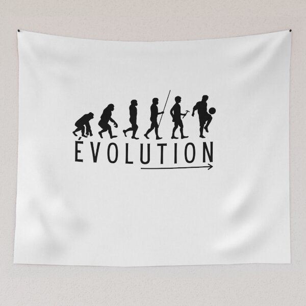 Item preview, Evolution from man to footballer humorous gift designed and sold by TeeJfm.