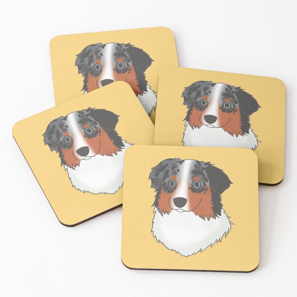 Item preview, australian shepherd - blue merle (yellow) designed and sold by hungrykate.