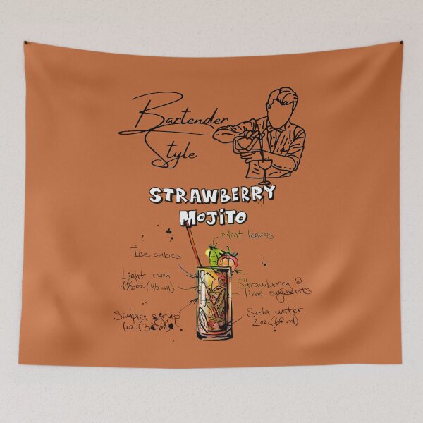 Item preview, Bartender Style Strawberry Mojito designed and sold by albix81.