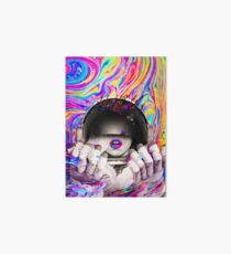 Psychedelic Astronaut (Vintage Effect) Art Board