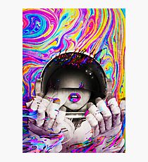Psychedelic Astronaut (Vintage Effect) Photographic Print