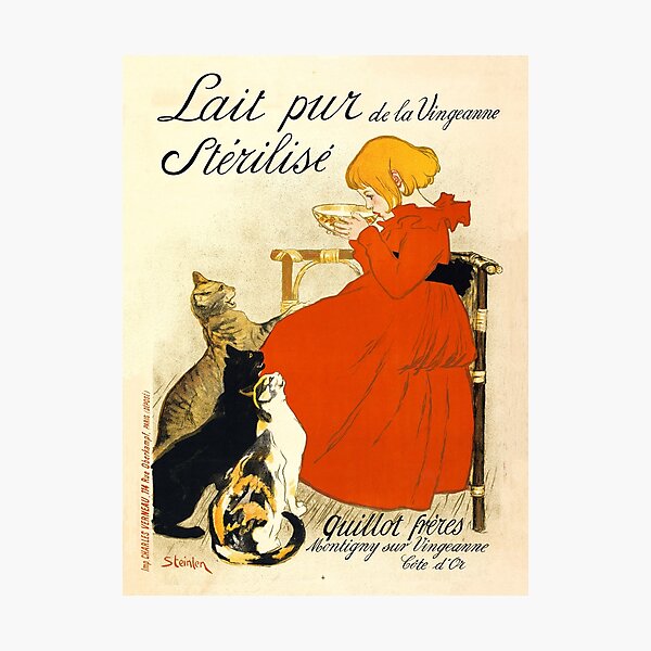 Lait pur de la Vingeanne stérilisé Vintage Poster 1894 Photographic Print