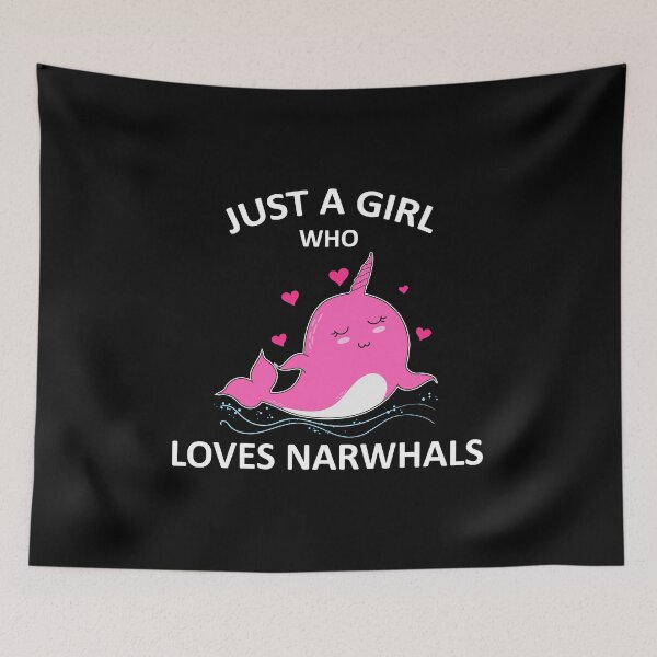 Item preview, Just a Girl Who loves Narwhals Funny Whale Lover Gift designed and sold by xtocky.