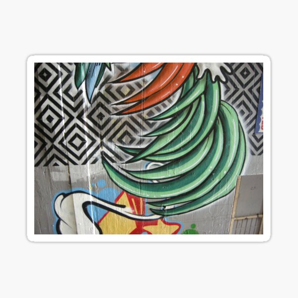 graffiti feathers and patterns Sticker
