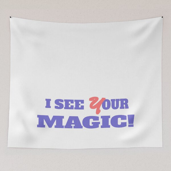 Item preview, I see your magic, thick font purple colors designed and sold by vibeno1.