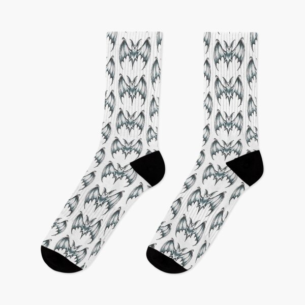 Item preview, Black and White Happy Bat designed and sold by The White Bat.