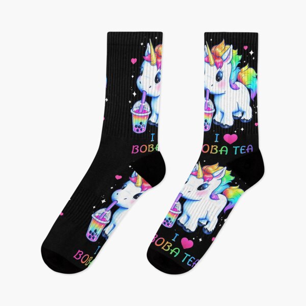 Item preview, I Love Boba Tea Unicorn designed and sold by Leslie Evans.