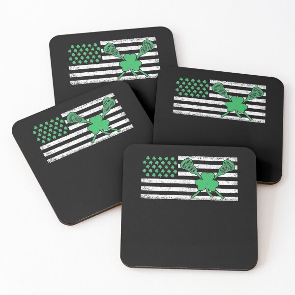 Item preview, Irish Lacrosse American Flag Shamrock designed and sold by klawiter86322.