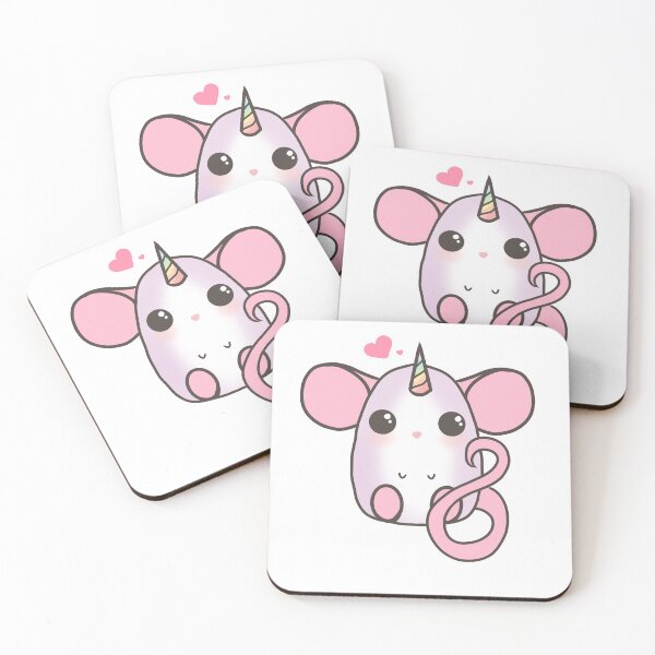 Item preview, Cute Rat - Dumbo Unicorn (white) designed and sold by ArtByDecember.