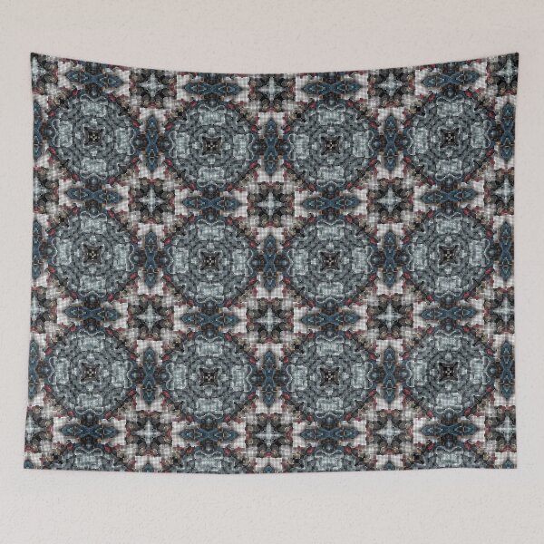 Item preview, Chinese Dragon Temple Pandas Cloud Pixel Pattern designed and sold by IPattern.