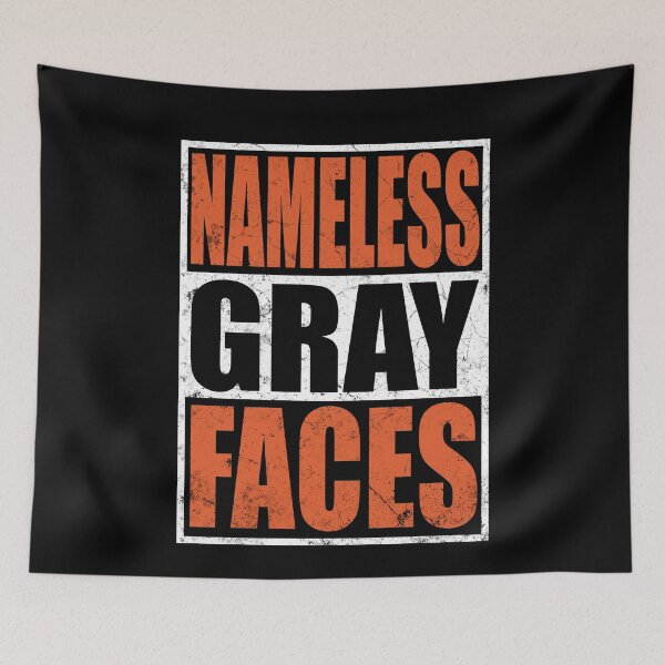 Item preview, NAMELESS GRAY FACES designed and sold by Niishouseca.