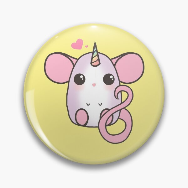 Item preview, Cute Rat - Dumbo Unicorn (yellow) designed and sold by ArtByDecember.