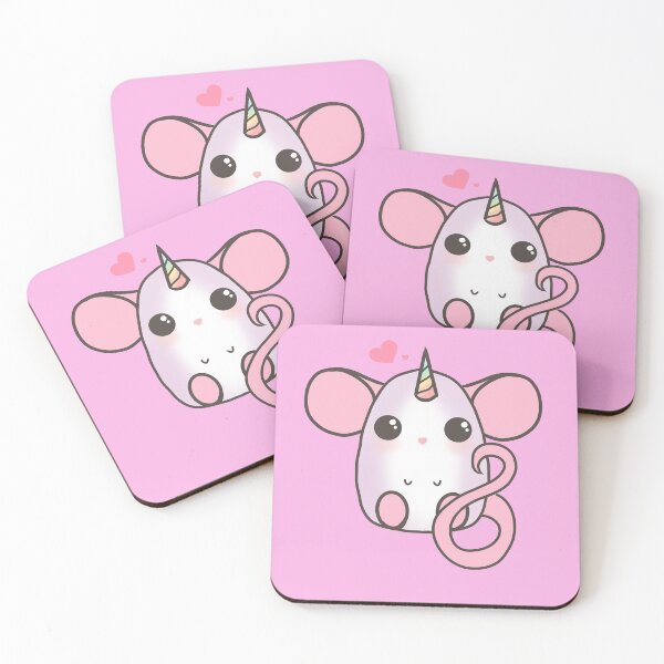 Item preview, Cute Rat - Dumbo Unicorn (pink) designed and sold by ArtByDecember.